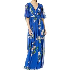 Adrianna Papell Floral Chiffon Dress